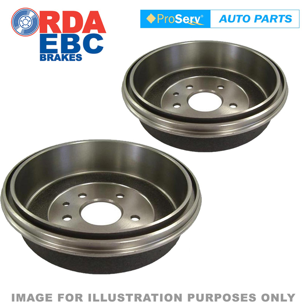 RDA6795, REAR PAIR RDA BRAKE DRUMS TOYOTA HILUX 4WD KUN GGN 4/2005 ON