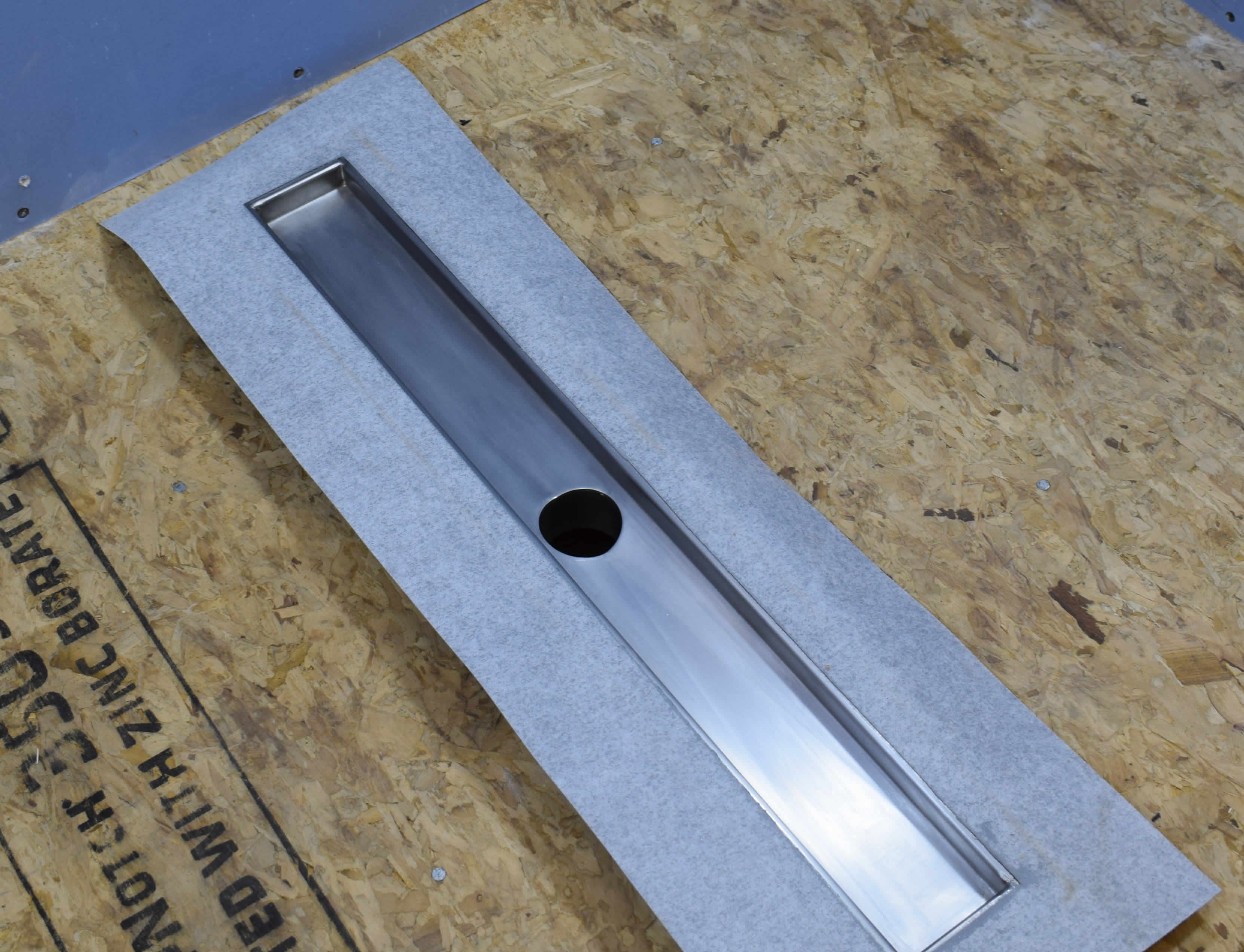 PSC Stainless Steel 26 to 48 Inch Linear Trench Drain Shower Kits