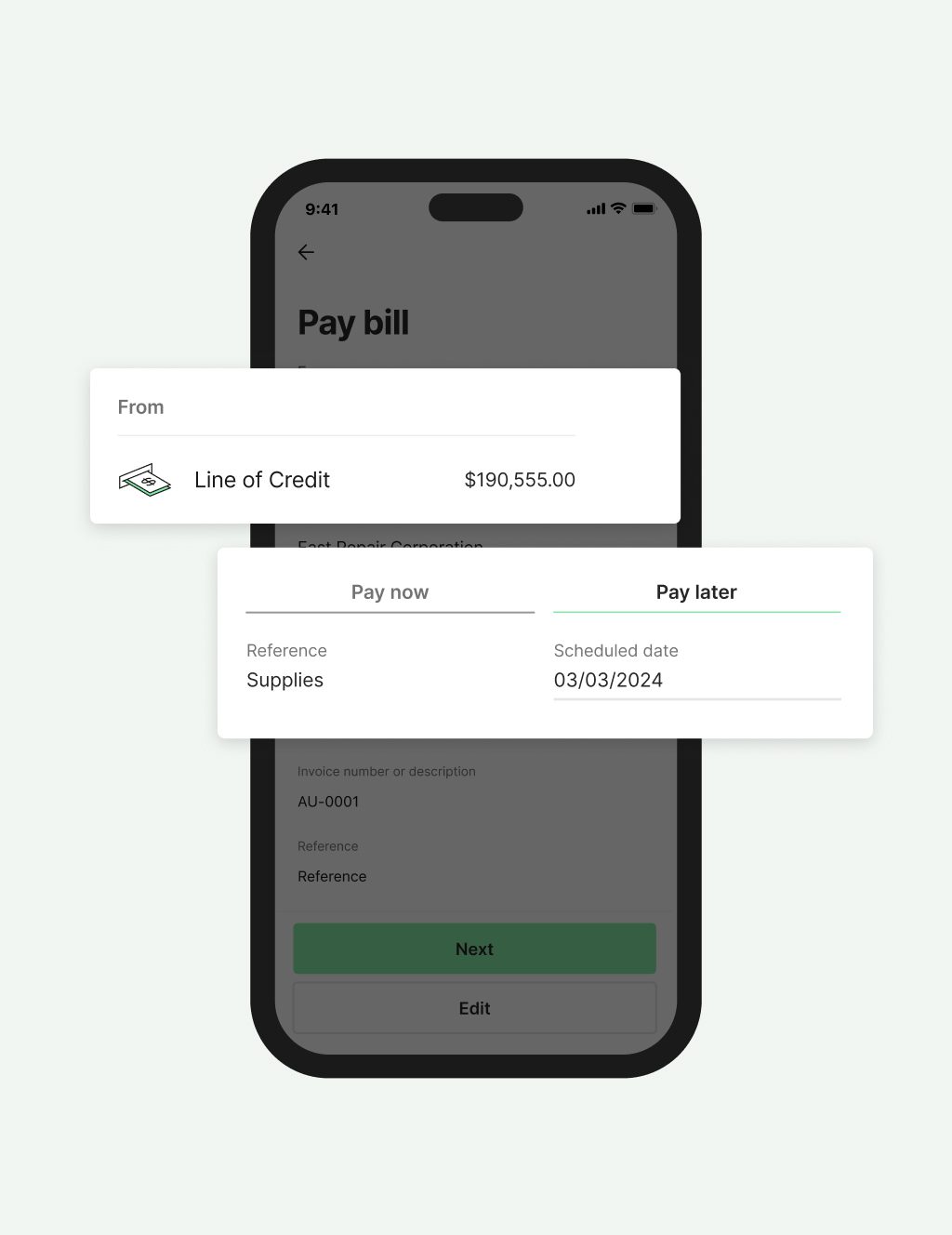 Bill Pay Prospa
