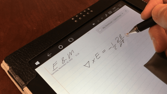 Screens Beat Paper Part 2 OneNote 2016 and the HP Pavilion X2