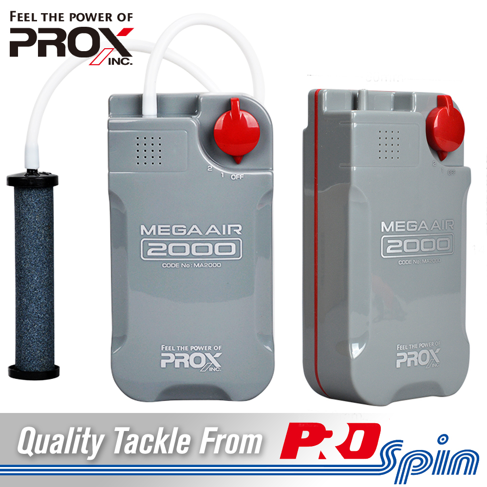 Prox Mega Air 2000 Live Bait Aerator Air Pump
