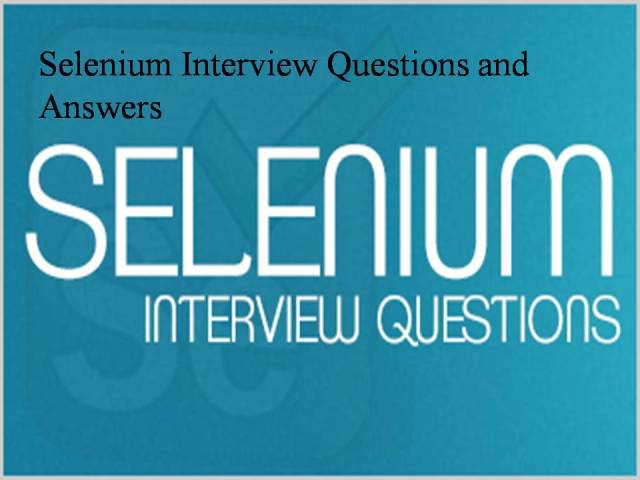 Selenium-Interview-Question