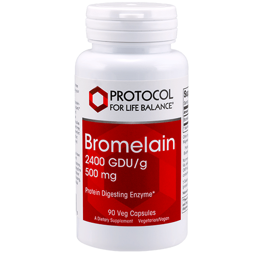 Bromelain 2,400 GDU/g, 500 mg Protocol for Life Balance