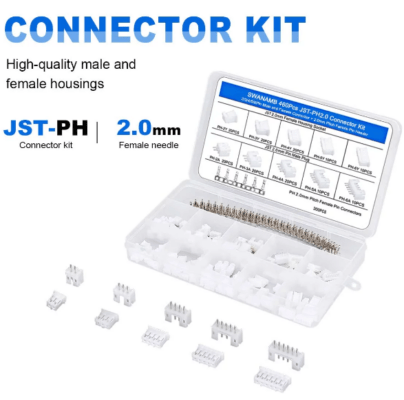 PH2.0 Connector kit 2/3/4/5/6Pin Plug with Terminal Wires Cables Socket