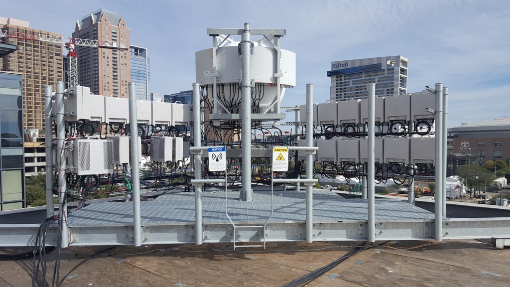 Rooftop Cell Antenna Array Installation Pro Tower Manufacturing