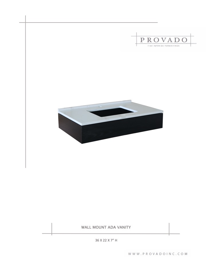 Wall Mount Ada Vanity Provado Inc