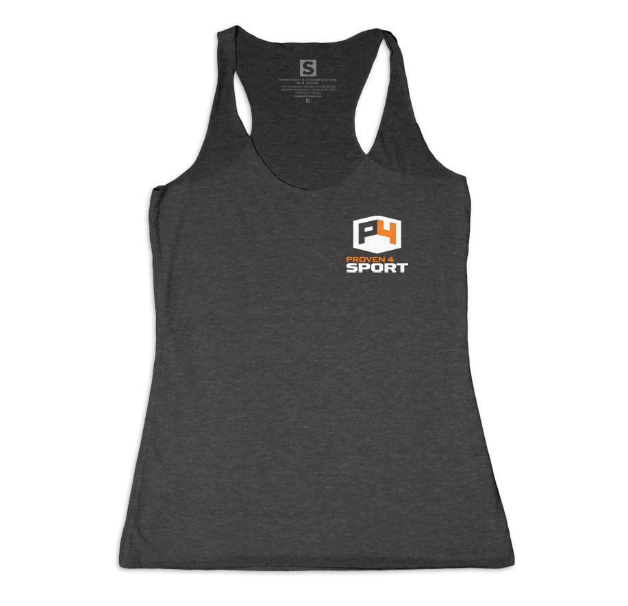 Proven4 Sport Women’s Tank Top Dark Gray Train Gard. Crush Your
