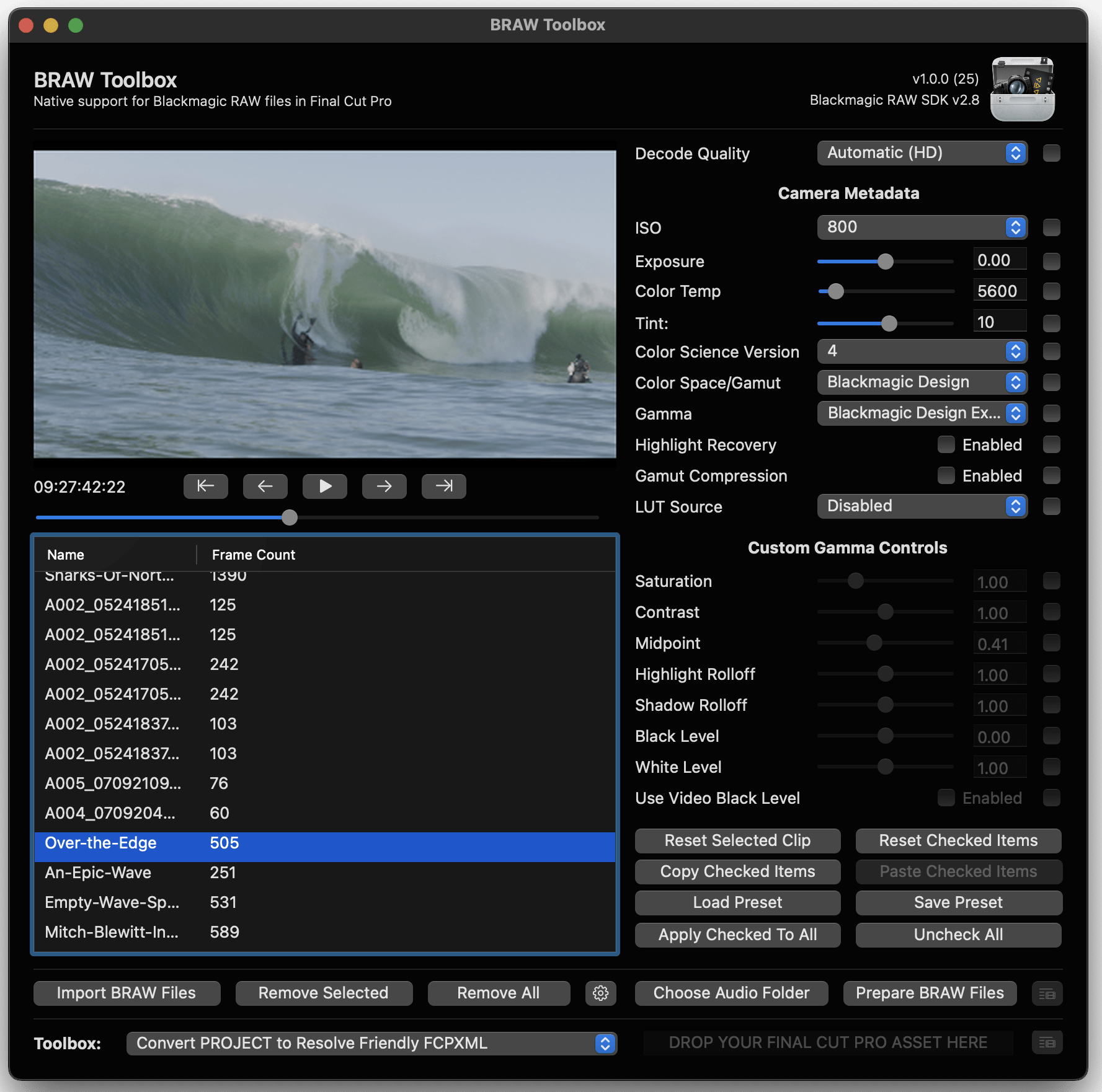 Edit BRAW files in Final Cut Pro with BRAW Toolbox by Scott Simmons