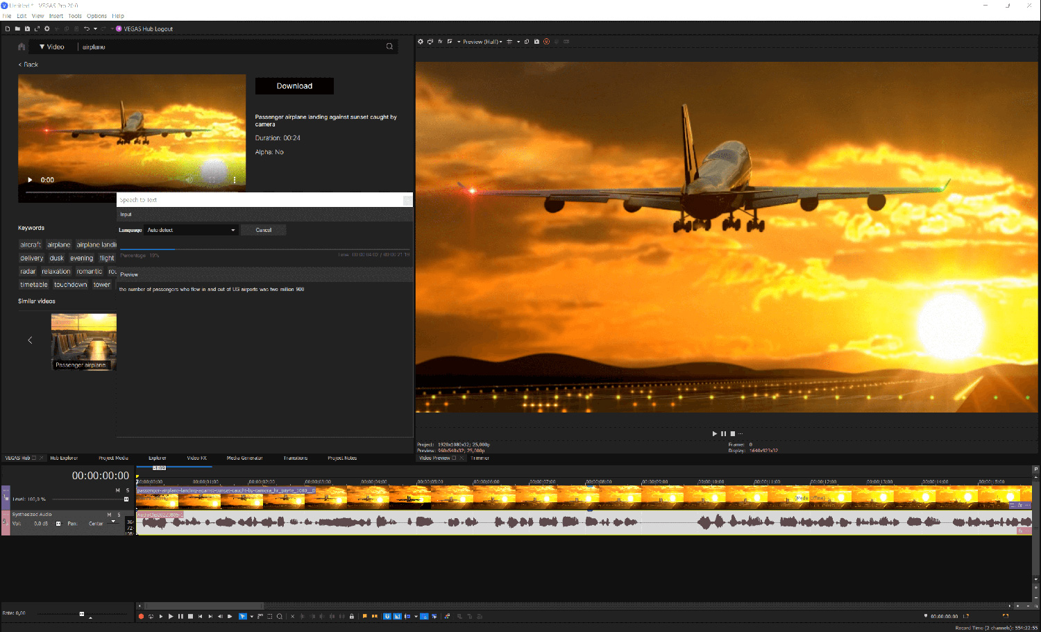 VEGAS Pro 20 new color correction features directly on the timeline
