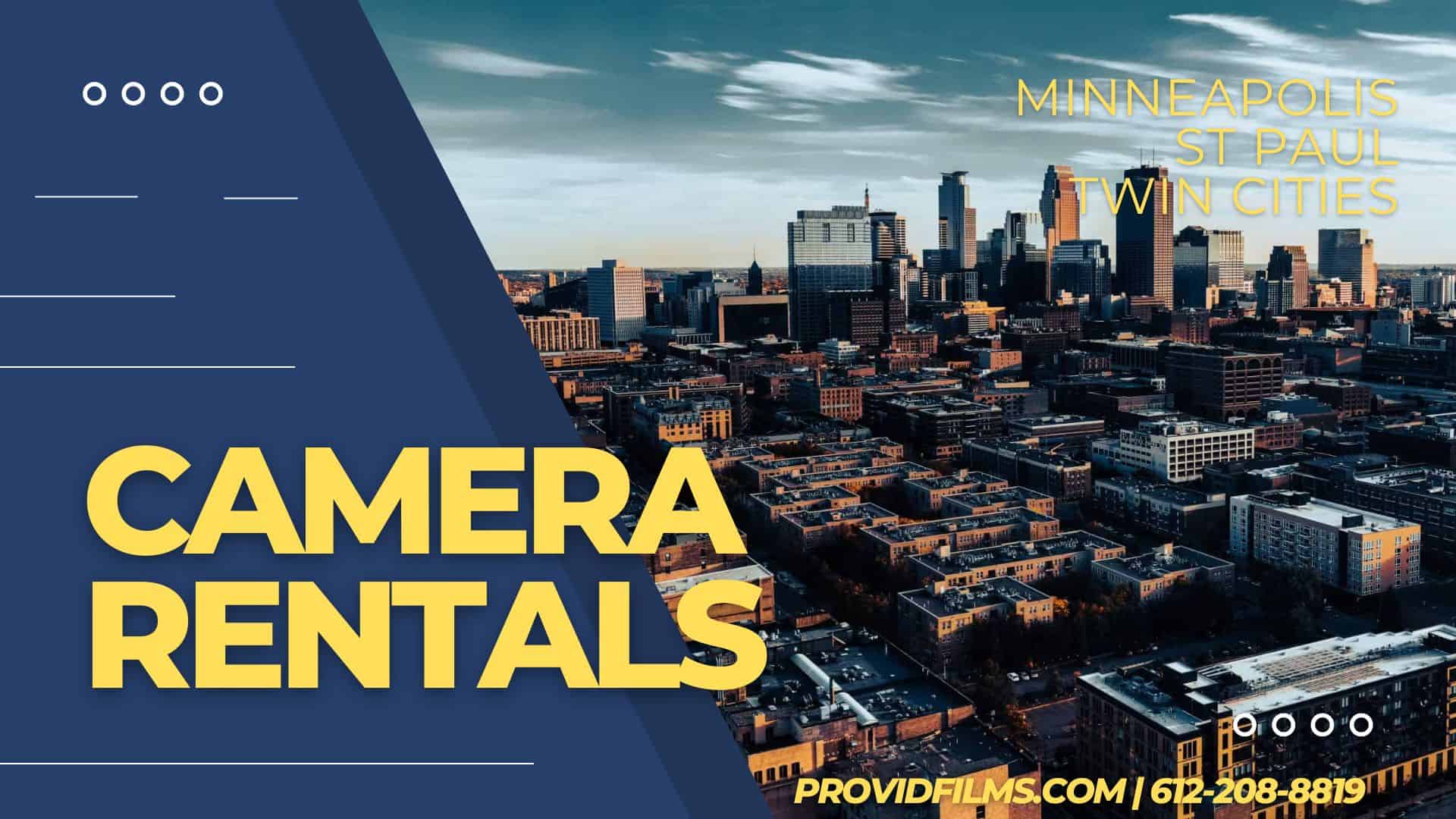 Camera Rental in Minneapolis St Paul Twin Cities 3 Packages