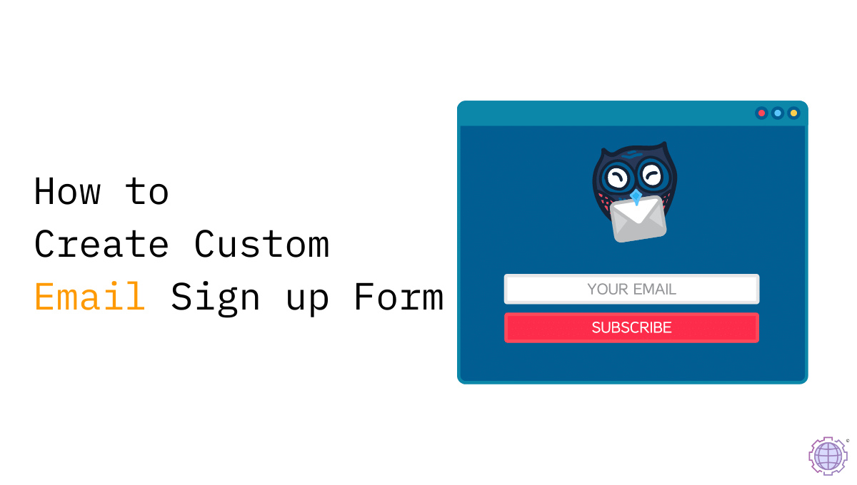 How To Make A Email Subscription Form Using HTML [100 Working]