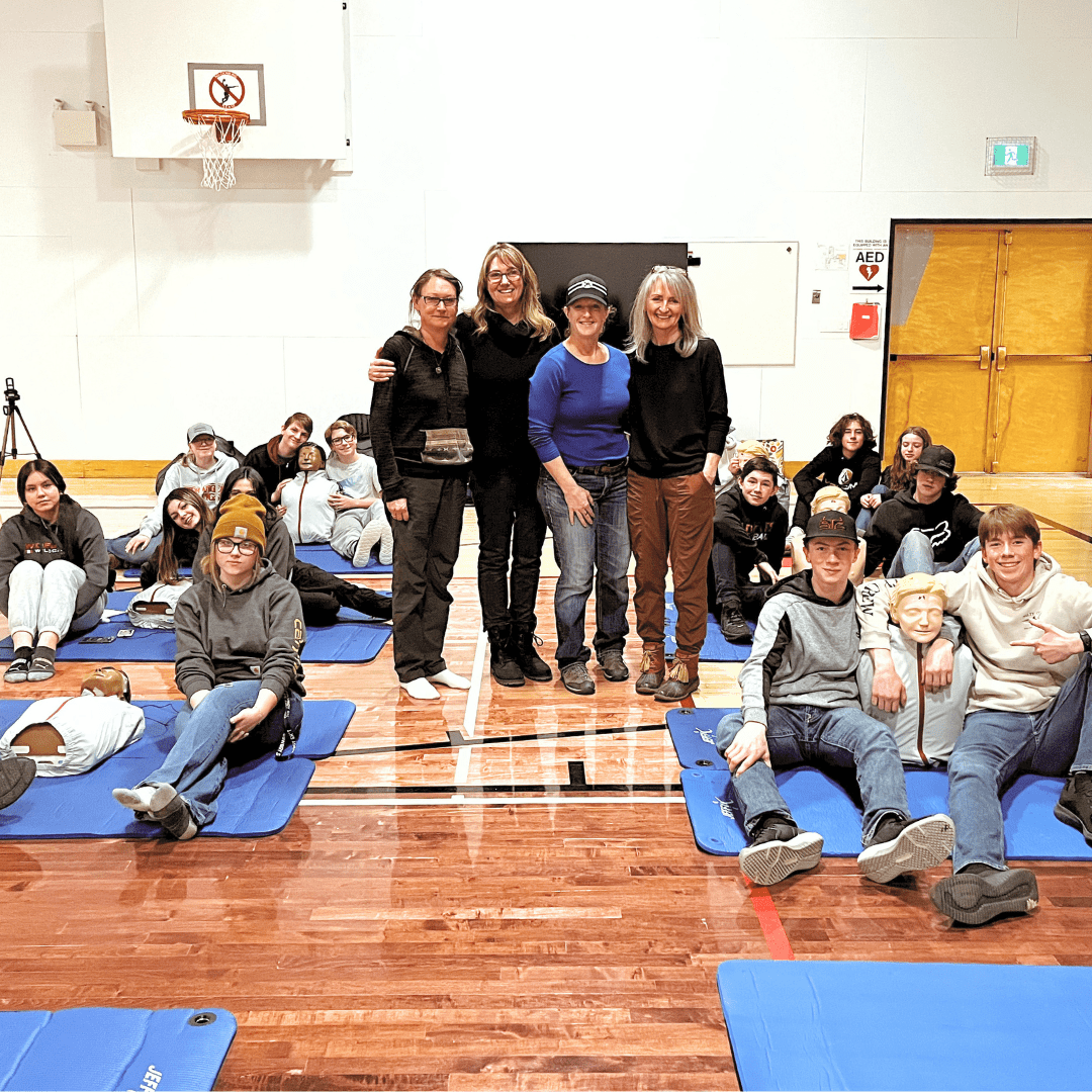 Students participate in Cardiac Crash CPR and AED Training Peace River School Division