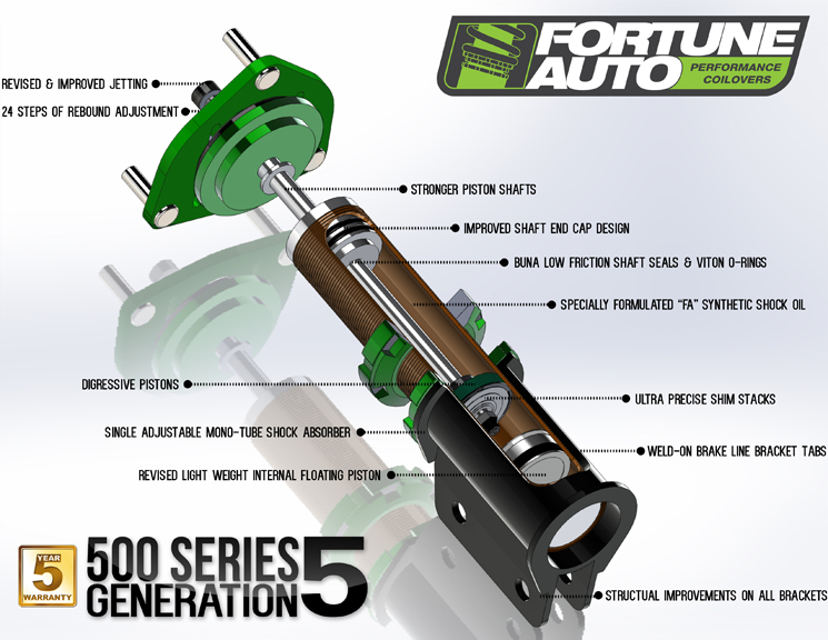 Fortune Auto 500 Gen5 Coilover Subaru BRZ PRT Performance Lewisville Auto Shop Dallas Auto