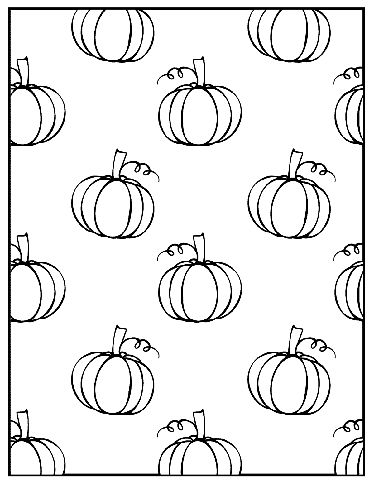 Fall Coloring Pages Printables