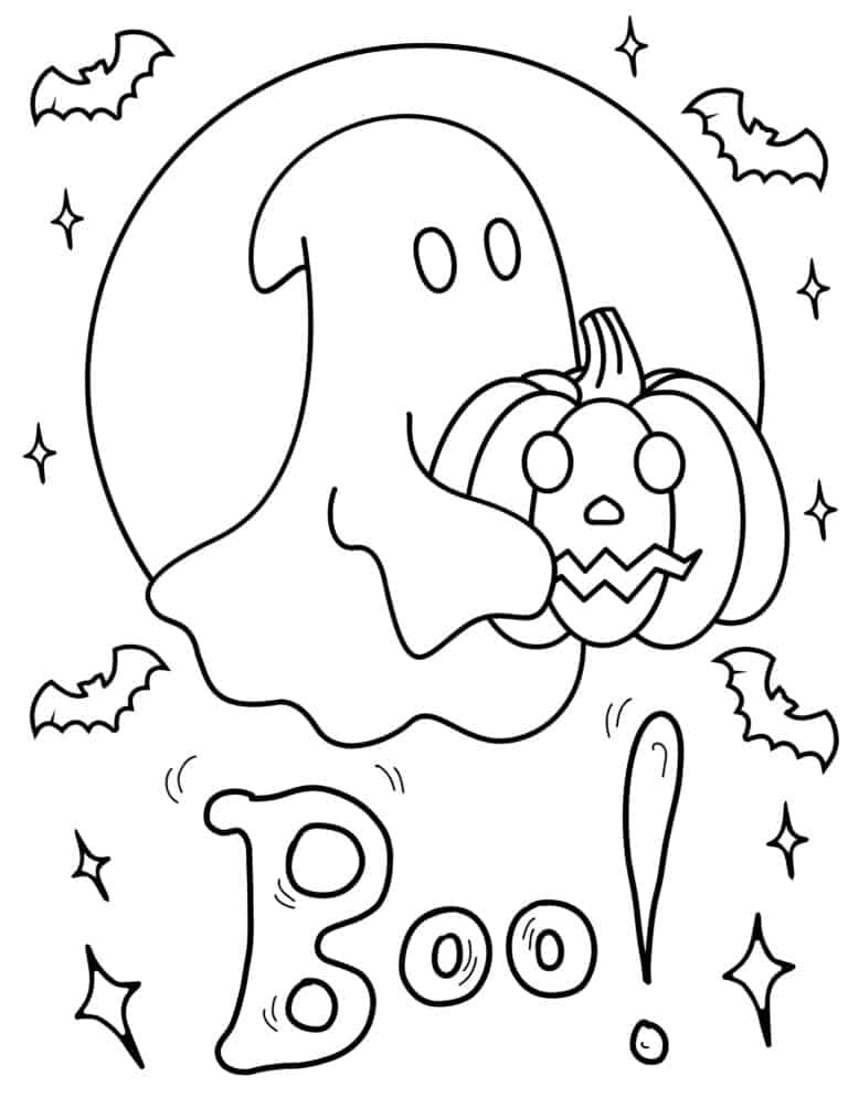 40 Free Halloween Coloring Pages for Kids and Adults Prudent Penny