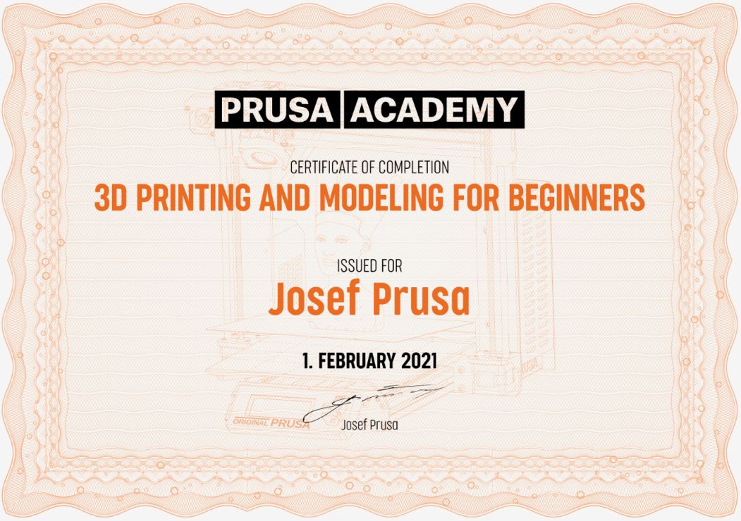 Prusa Academy Original Prusa 3D printers directly from Josef Prusa
