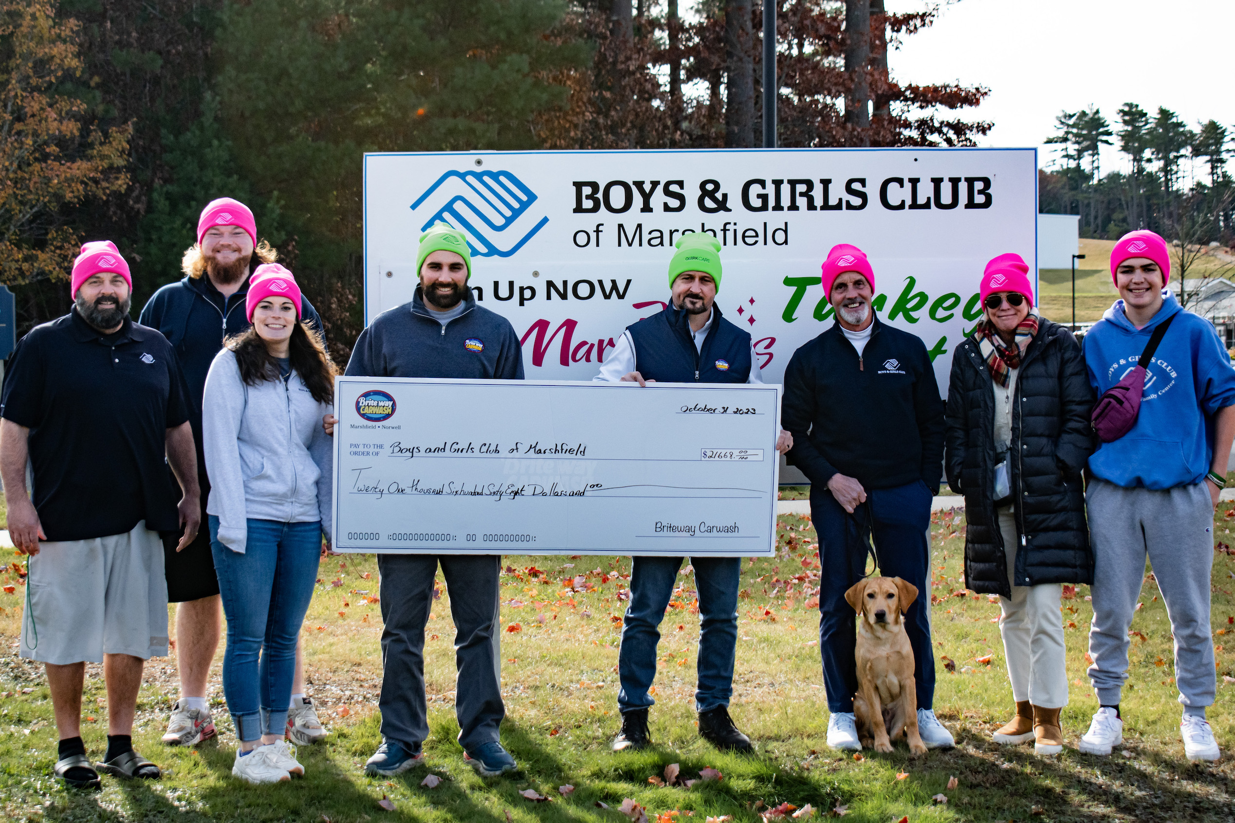 Boys & Girls Club of Marshfield Receives Generous Donation from