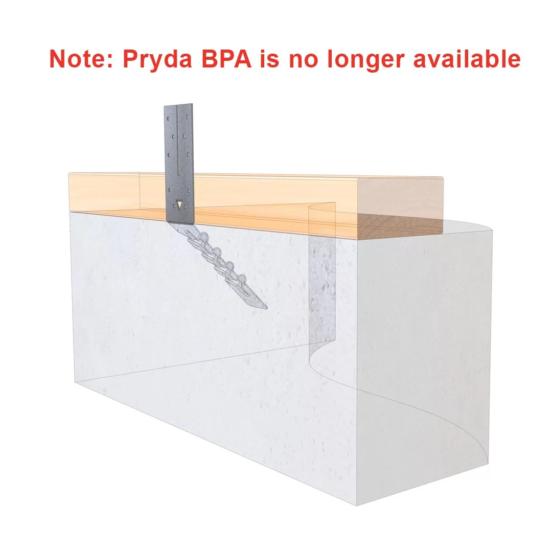 Bottom Plate Anchor Metal anchor fixing bottom plate to concrete slab