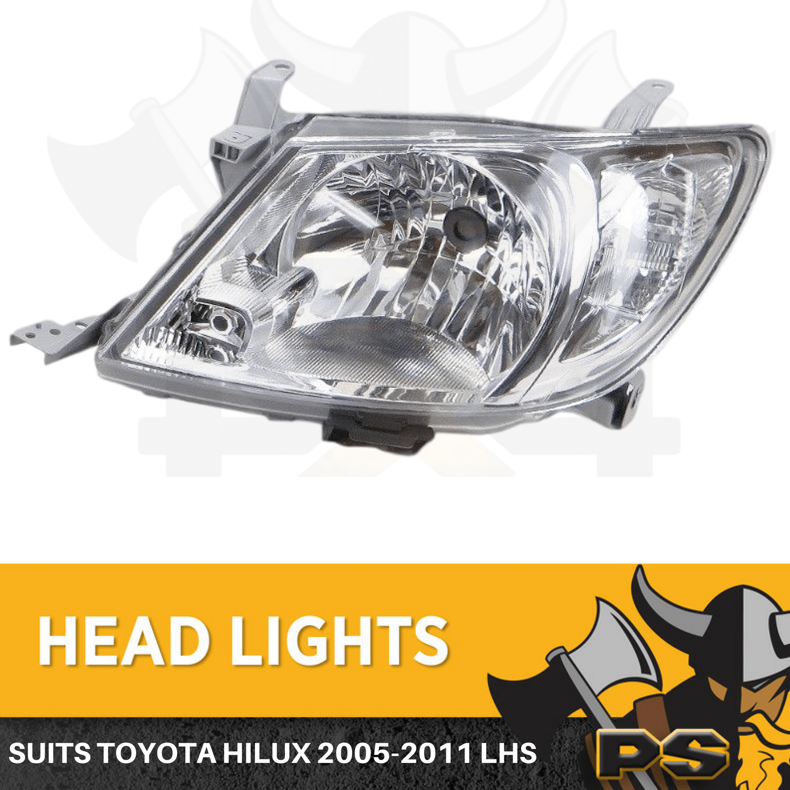 LHS Headlight suit Toyota Hilux 20052011 SR5 4WD 2WD Replacement