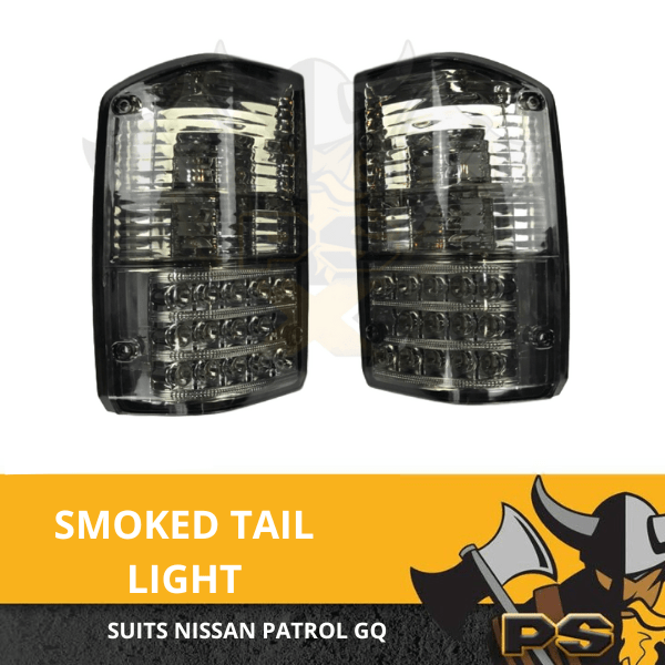 Black Smoked LED Tail lights for Nissan Patrol GQ 19881997 Series 1 2