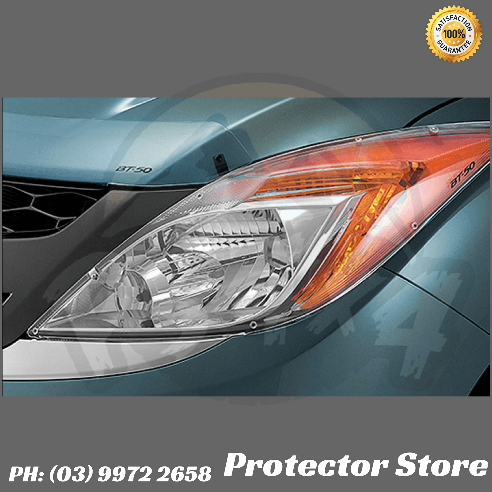 Mazda BT50 UP UR Head Lamp Head Light Protectors Covers Clear