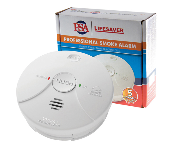LIF5000 240VAC IONISATION SMOKE ALARM WITH 9V BATTERY BACKUP PSA