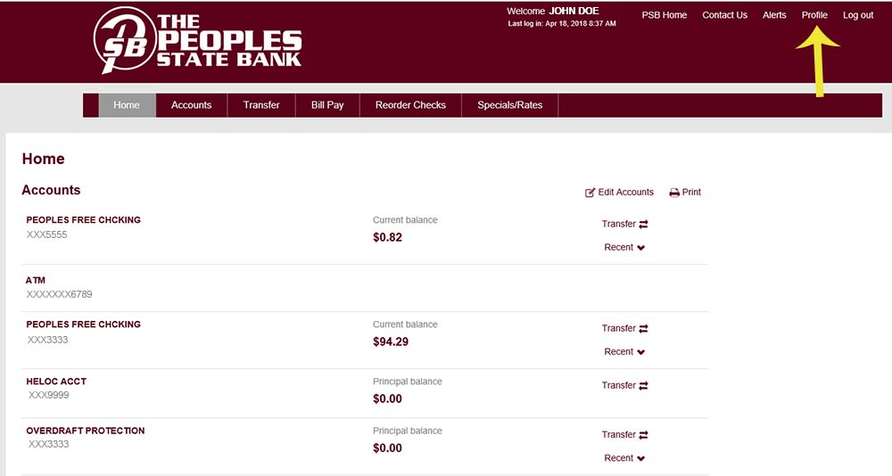 eStatements Peoples State Bank