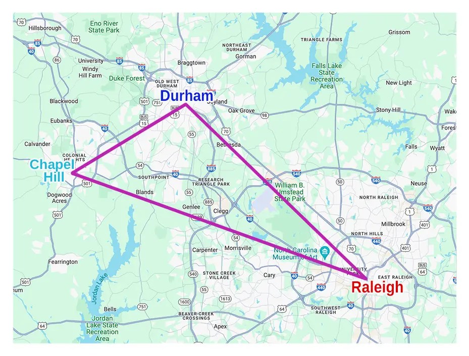 About the Triangle Peak, Swirles and Cavallito Properties