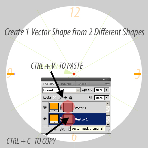 Create a Clock Custom Shape in