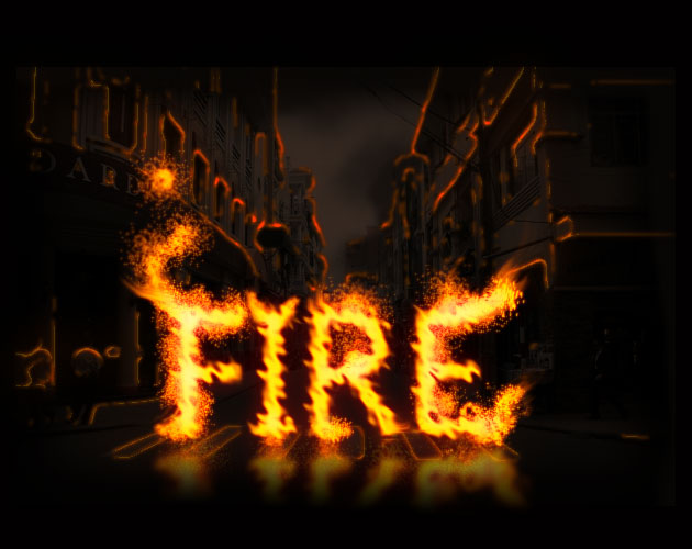 Flame and Fire Text Tutorials PSDDude