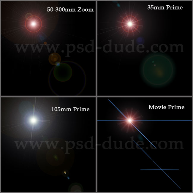 Create Lens Flare in Tutorial PSDDude
