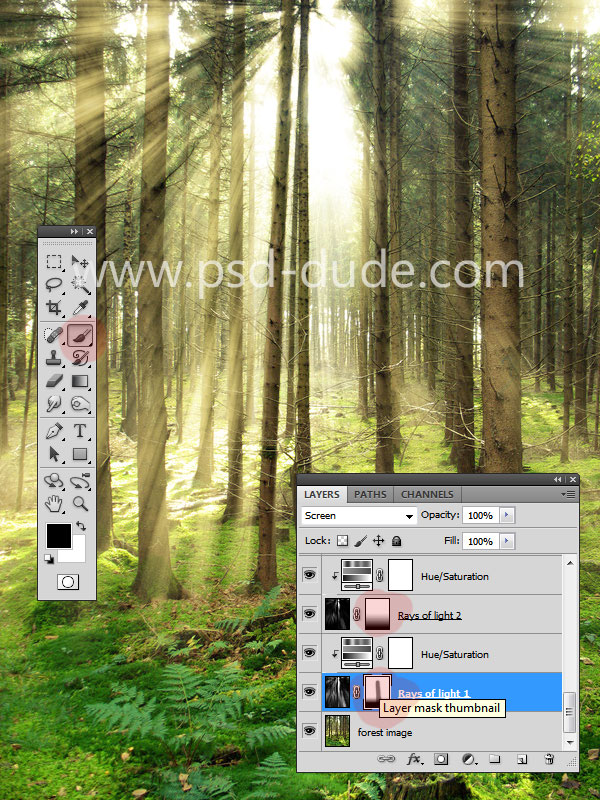 Create Rays of Light in