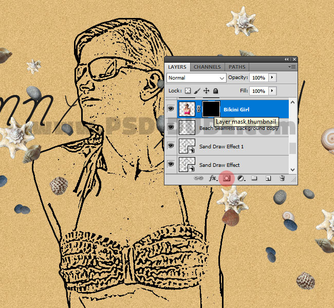 Draw in Sand Effect Tutorial tutorial PSDDude