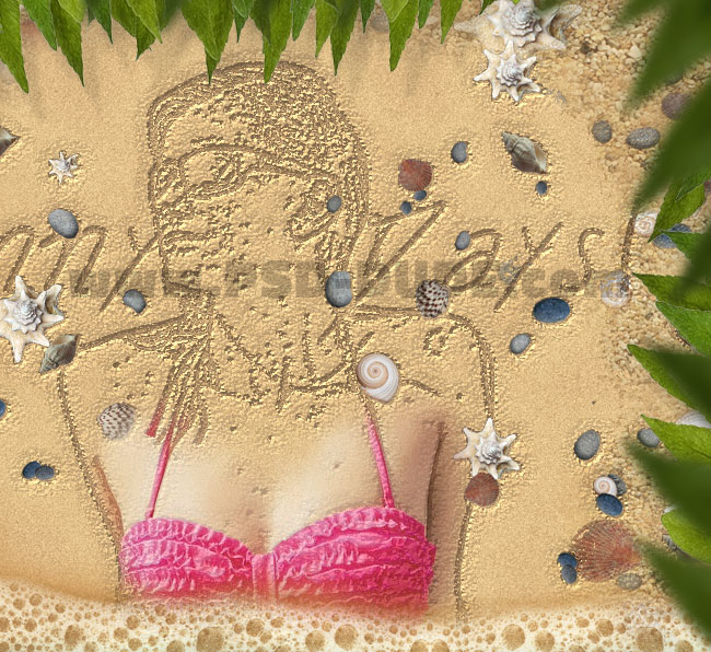 Draw in Sand Effect Tutorial tutorial PSDDude