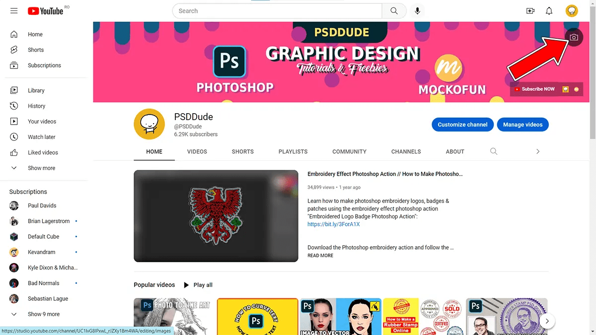 A StepbyStep Guide to Changing Your YouTube Banner PSDDude