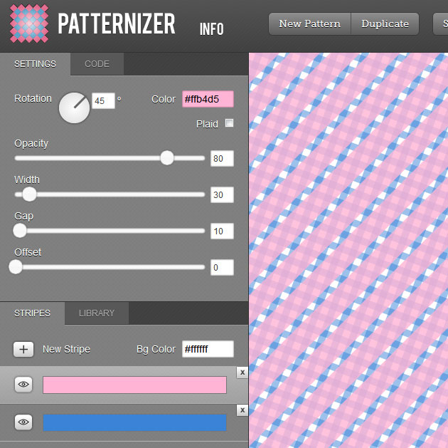 Online Background Pattern Generators PSDDude