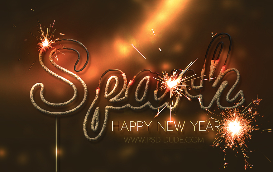 Sparkler Light Text Effect Tutorial