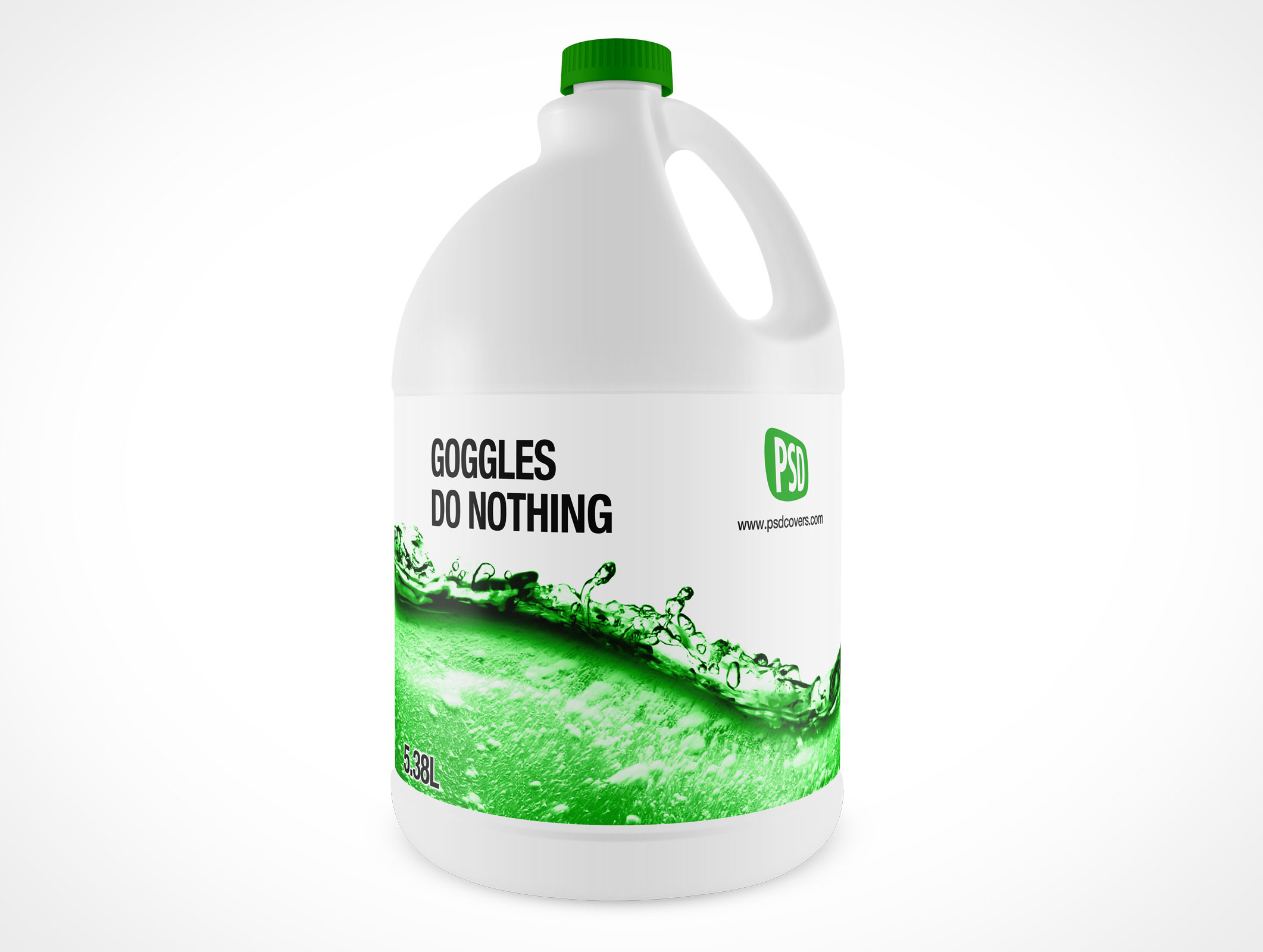 White Bleach Bottle Mockup 6