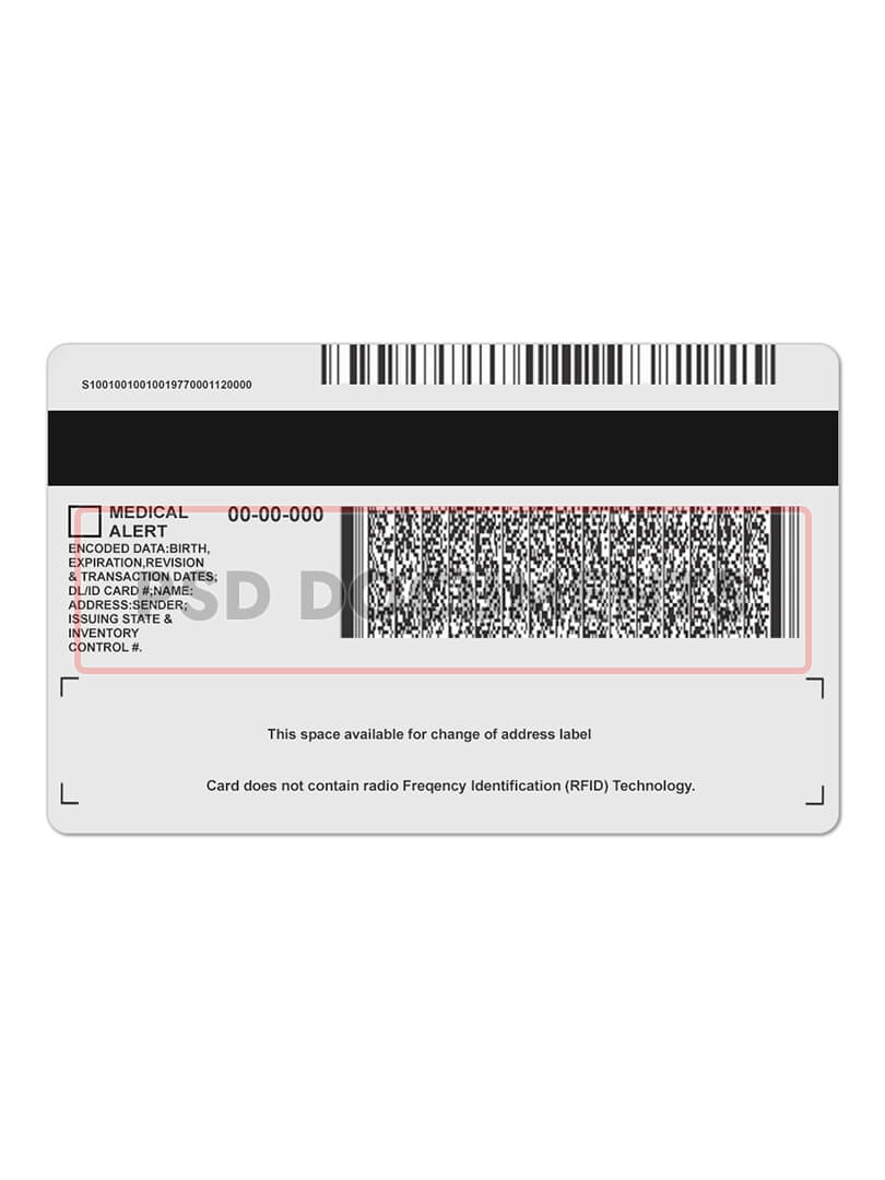 Michigan Identification Card Template PSD Documents