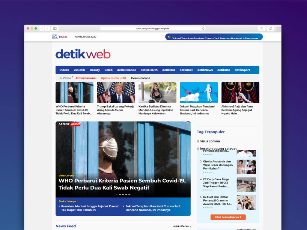 Template Blogger Detikweb Gratis