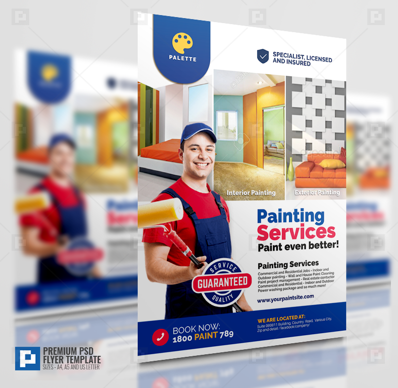 Paint Company Promotional Flyer PSDPixel