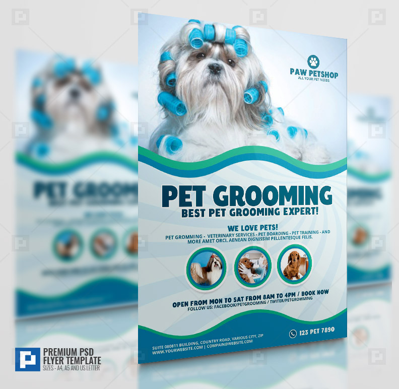 Pet Grooming Services PSDPixel