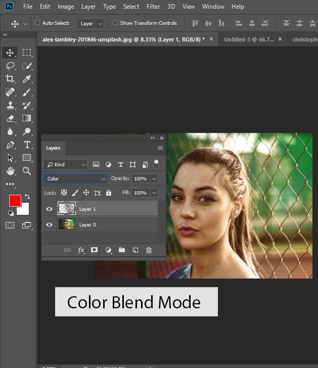How to Use Brush Tool with Blending Modes PSD Stack
