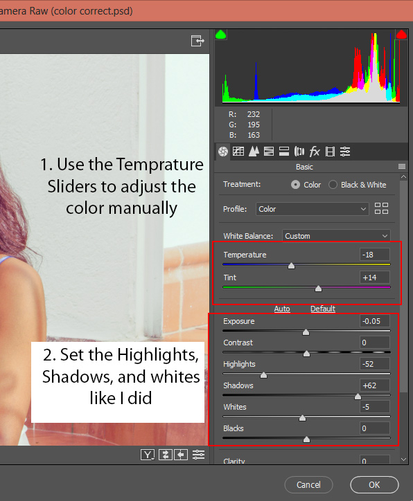 Best Methods to Correct Color in PSD Stack