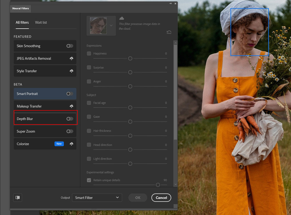 New Depth Blur Filter PSD Stack