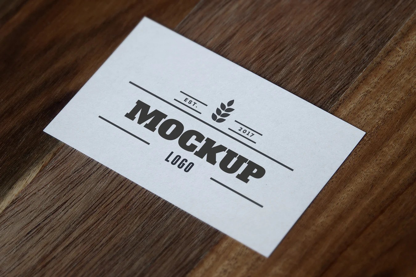 Perspective Paper Logo MockUp