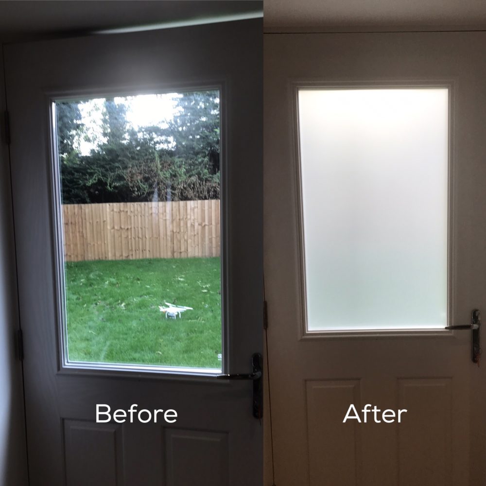 White Frost Privacy Frosted Window Film Matte Opal Etch Glass PSSC