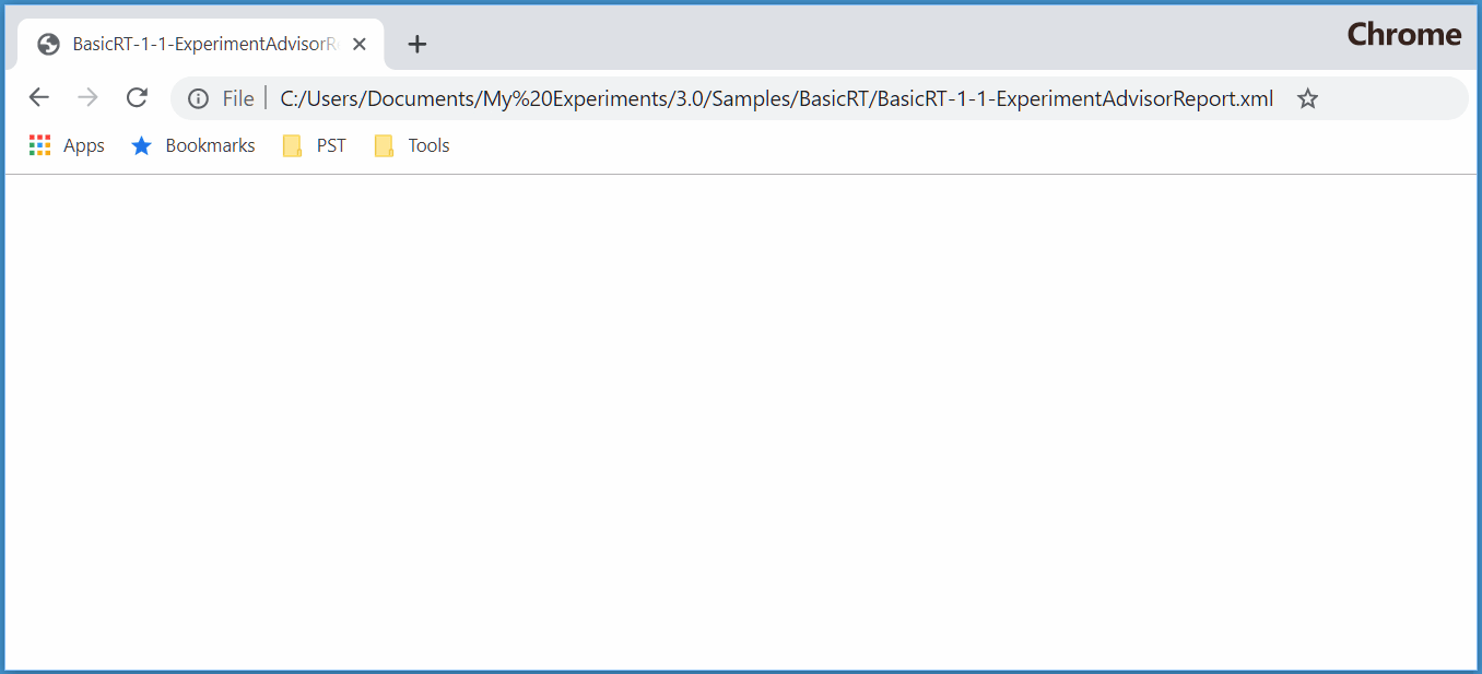 BUG Experiment Advisor Report cannot open in Google Chrome, Edge