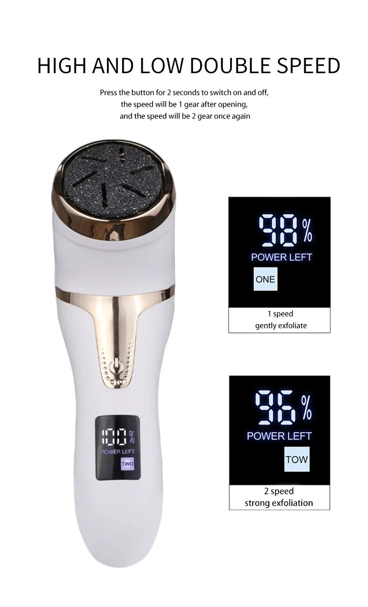 New Waterproof Rechargeable Electric Foot File Tool PS Beauty