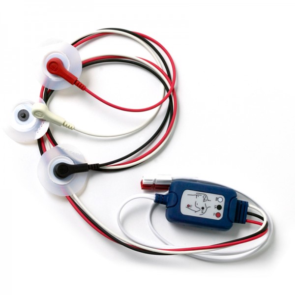 3Lead ECG Cable for the Powerheart AED G3 Pro (AHA Labeling) PSTS